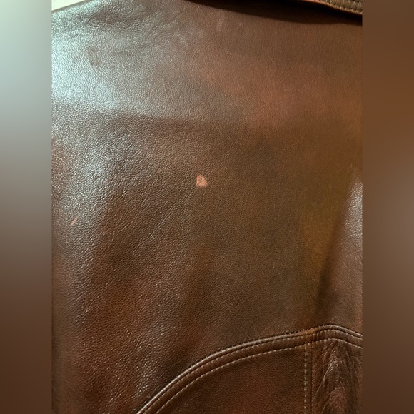 Vintage 1970s “Series 500” Leather Safari Jacket – Brown | 2XL | Great Condition - Picture 7 of 8